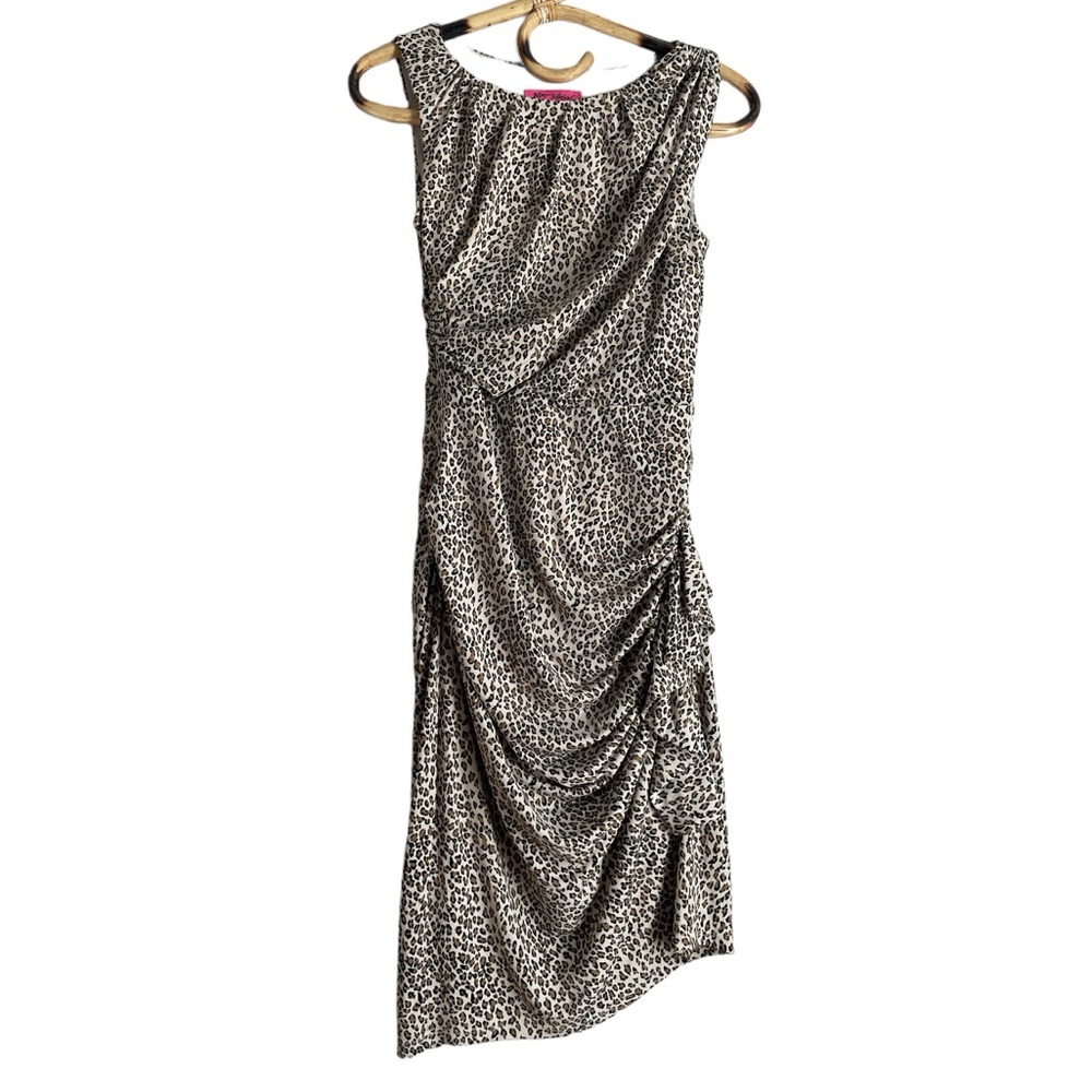 Betsey Johnson leopard mob wife print bodycon dress (2)